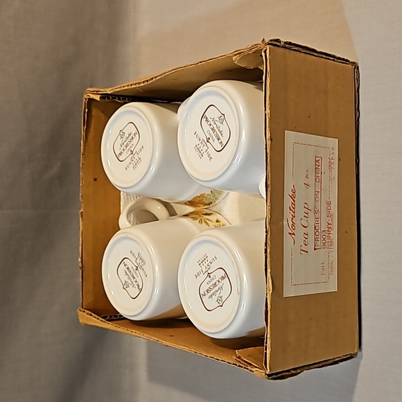 4 NEW Noritake Sunny Side 9003 Cups - Picture 5 of 7